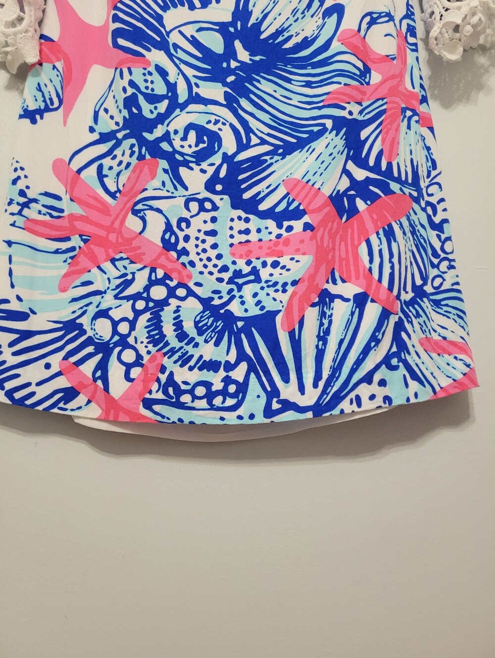 Lilly Pulitzer She She Shells Harbour Tunic Dress S Pink Blue Resortwear Vacay - Picture 5 of 8